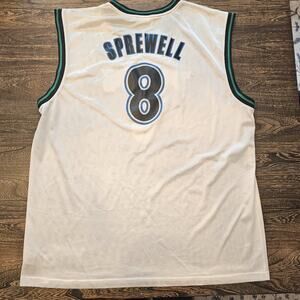Vintage Latrell Sprewell Minnesota Timberwolves NBA Basketball Wolves Jersey 2XL
